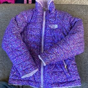 Toddler north face reversible coat.